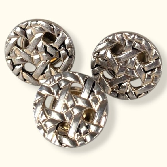 Vintage Swank Kum-A-Part Snap Cufflinks (3 of 4 Pieces) - Picture 1 of 7